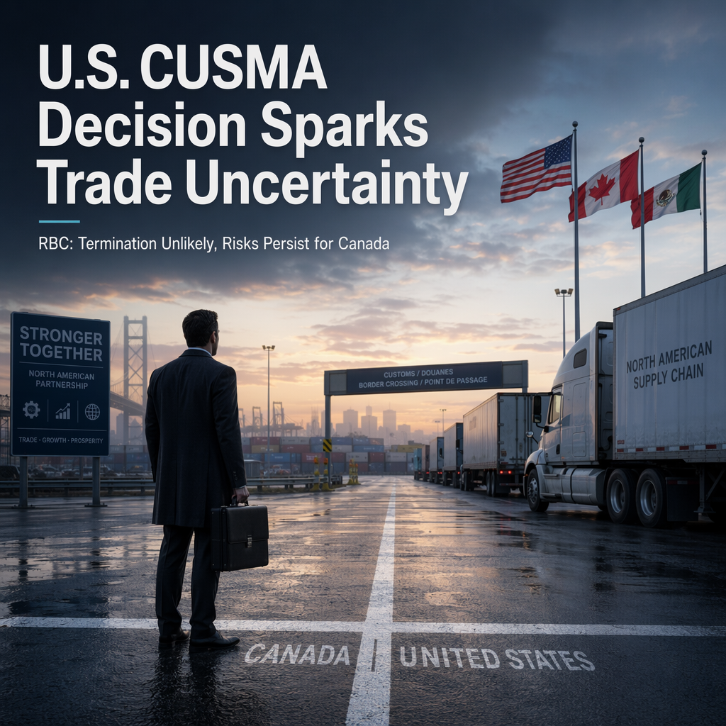 RBC: U.S. Decision Not to Extend CUSMA Fuels Trade Uncertainty, But Termination Unlikely