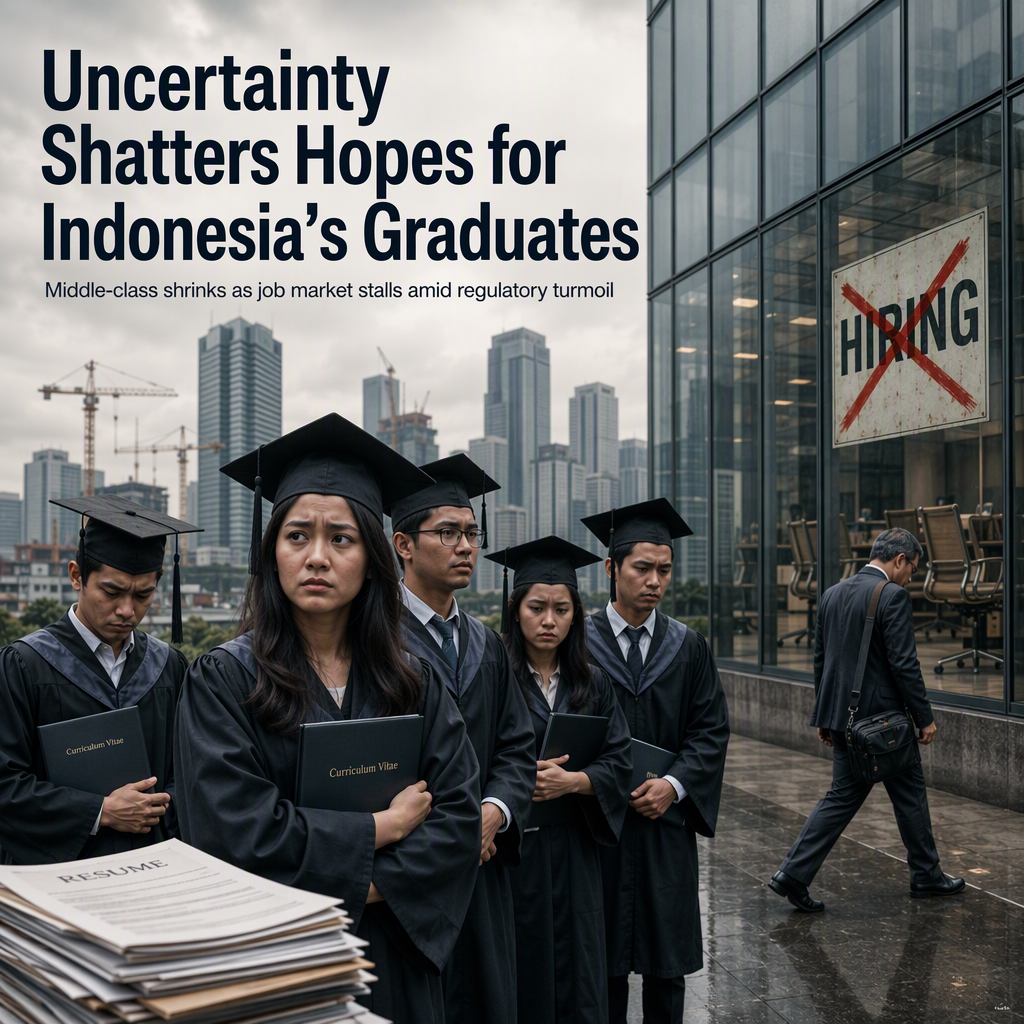 Regulatory Uncertainty Leaves a Million Indonesian Graduates Jobless as Middle-Class Shrinks