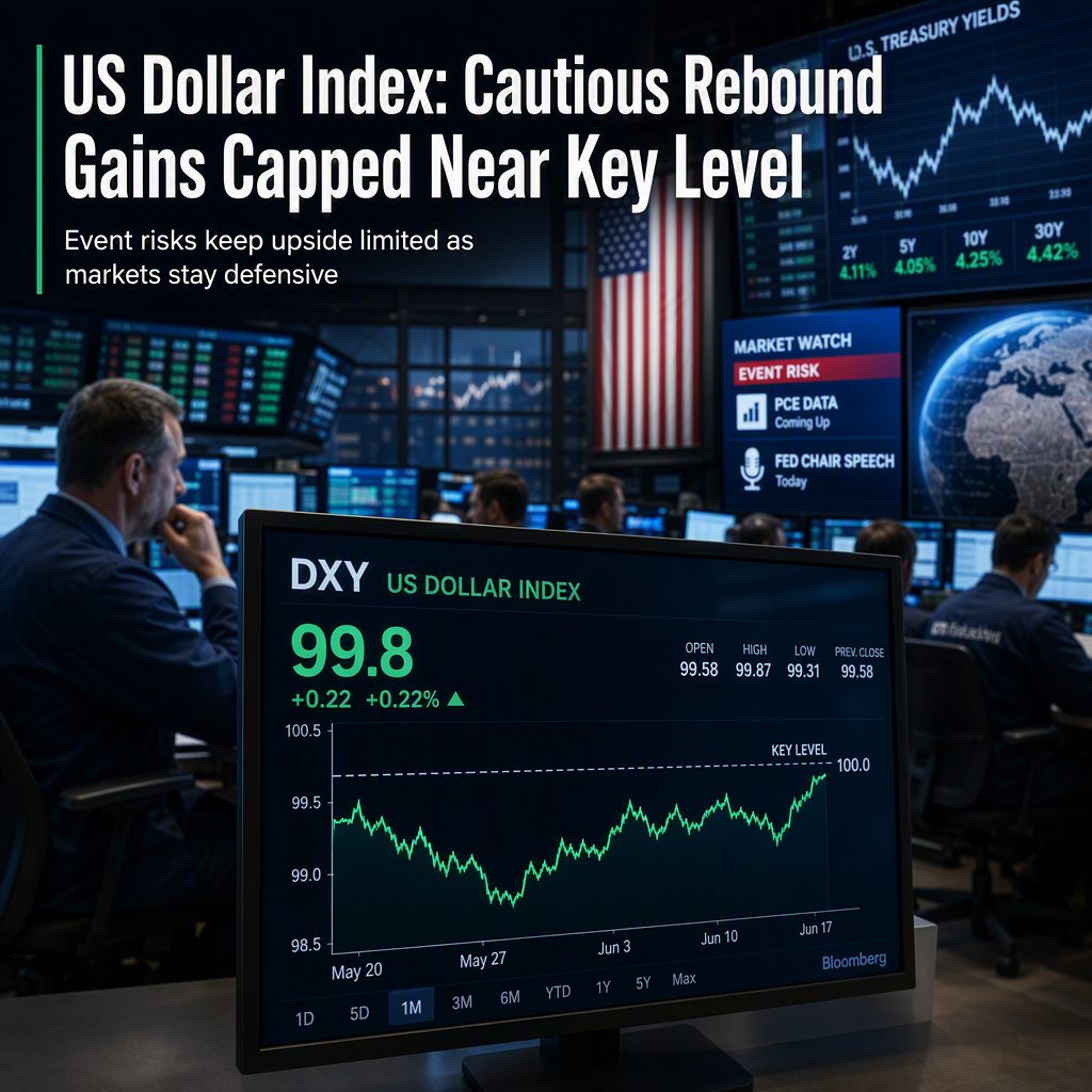 US Dollar Index Sees Cautious Rebound, Gains Capped Near 100 Amid Event Risks