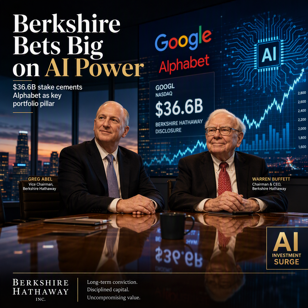 Berkshire Hathaway Boosts Alphabet Stake, Citing Strong AI Position and $36.6 Billion Holding
