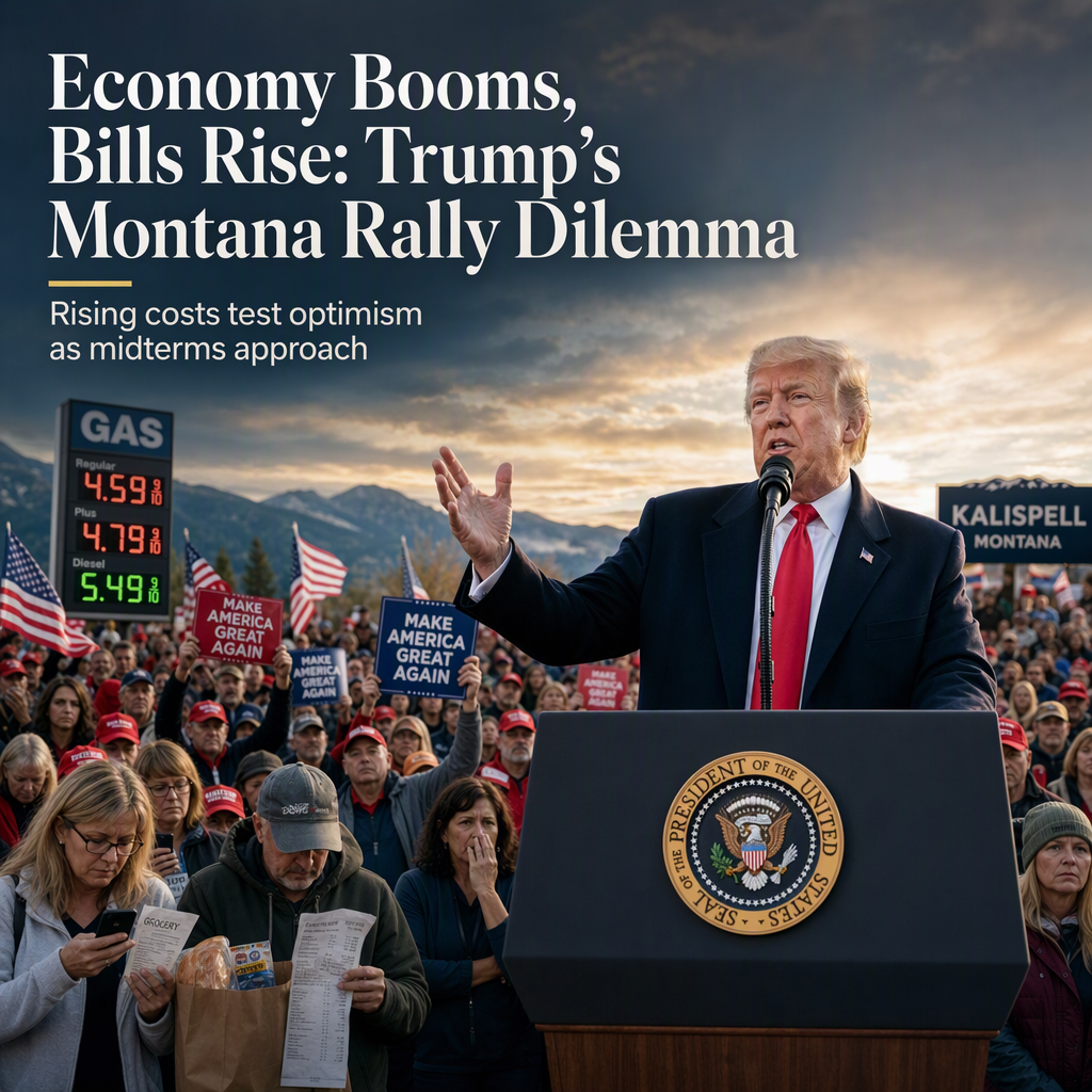 Trump Promotes Booming Economy at Montana Rally Amid Rising Inflation Concerns