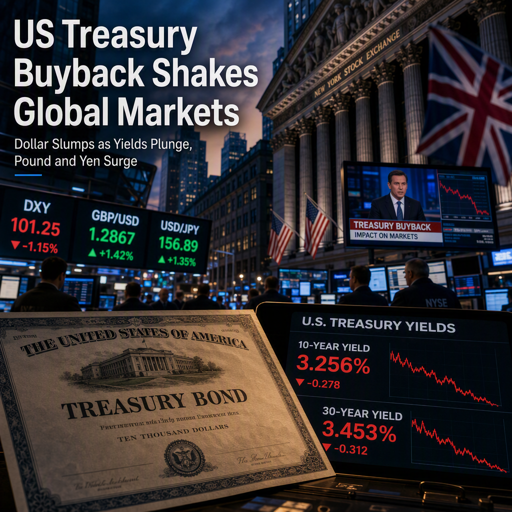 US Treasury Buyback Spurs Global Currency Moves as Yields Plunge