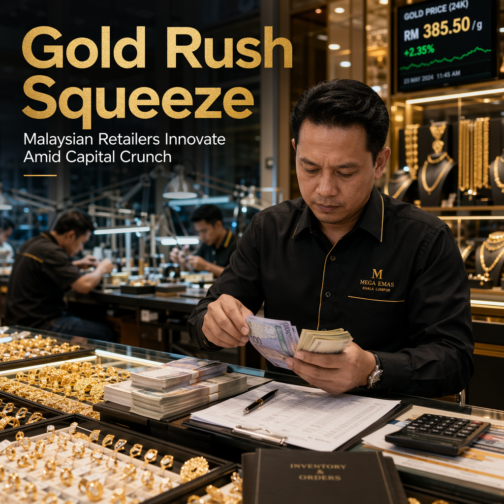 Malaysian Gold Retailers Face Capital Crunch Amid Surging Bullion Prices