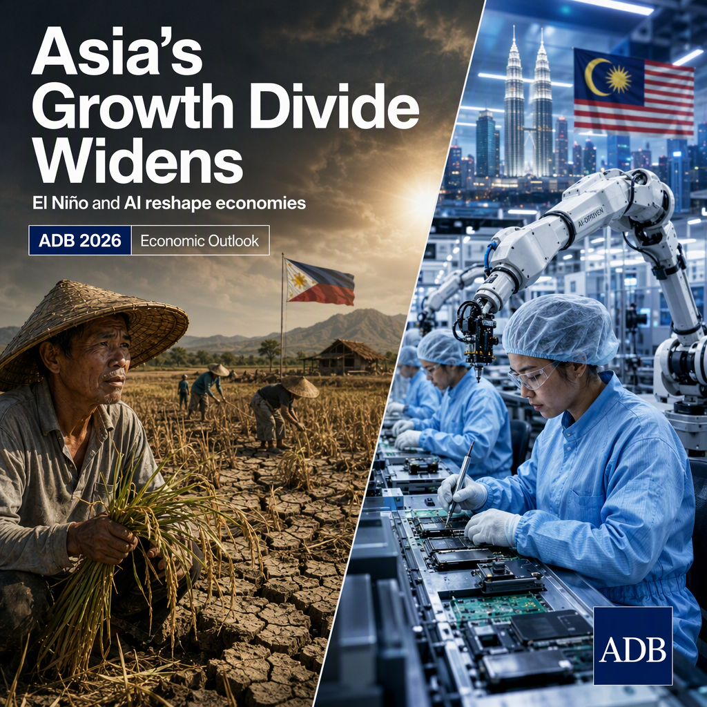 ADB Warns El Nino and AI Adoption to Widen Growth Gap in Developing Asia