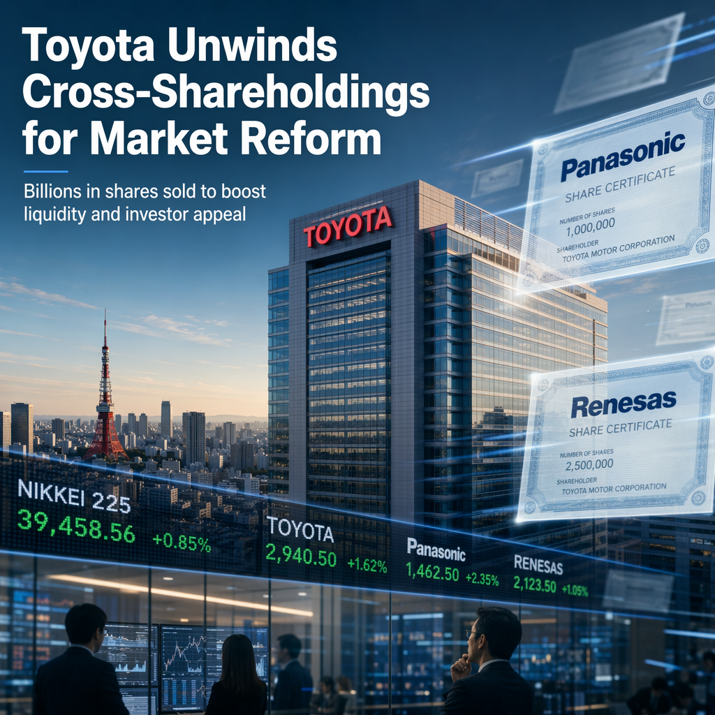 Toyota Group Sells Billions in Cross-Shareholdings to Boost Market Liquidity