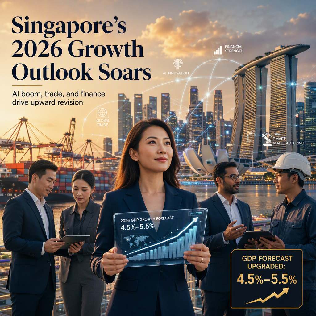 Singapore’s 2026 GDP Growth Outlook Raised Amid AI-Driven Expansion and Upgraded Official Forecasts
