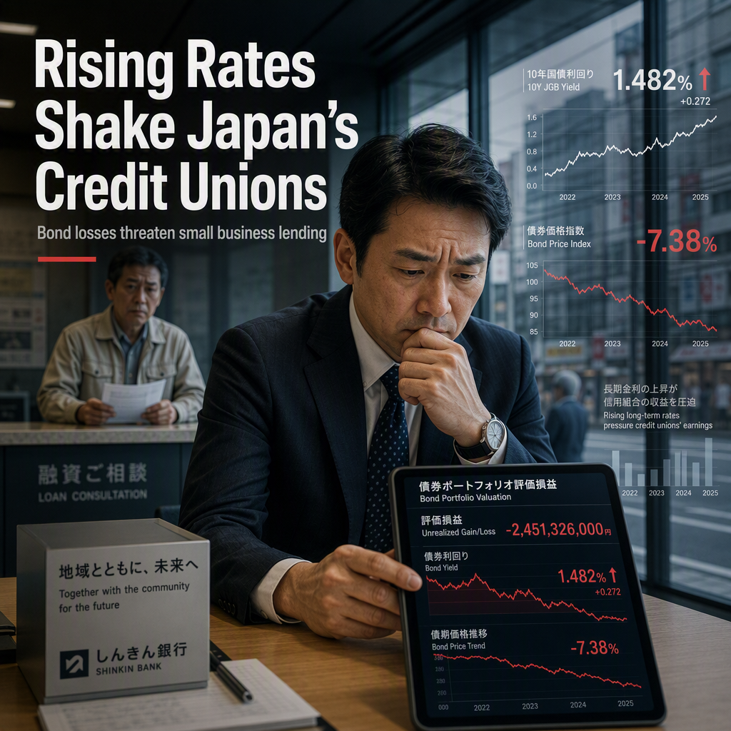 Rising Long-Term Rates Trigger Bond Losses for Japan's Credit Unions, Threatening Small Business Lending