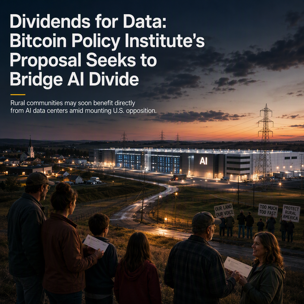 Bitcoin Policy Institute Proposes 'Data Center Dividends' Amid Rising U.S. Backlash