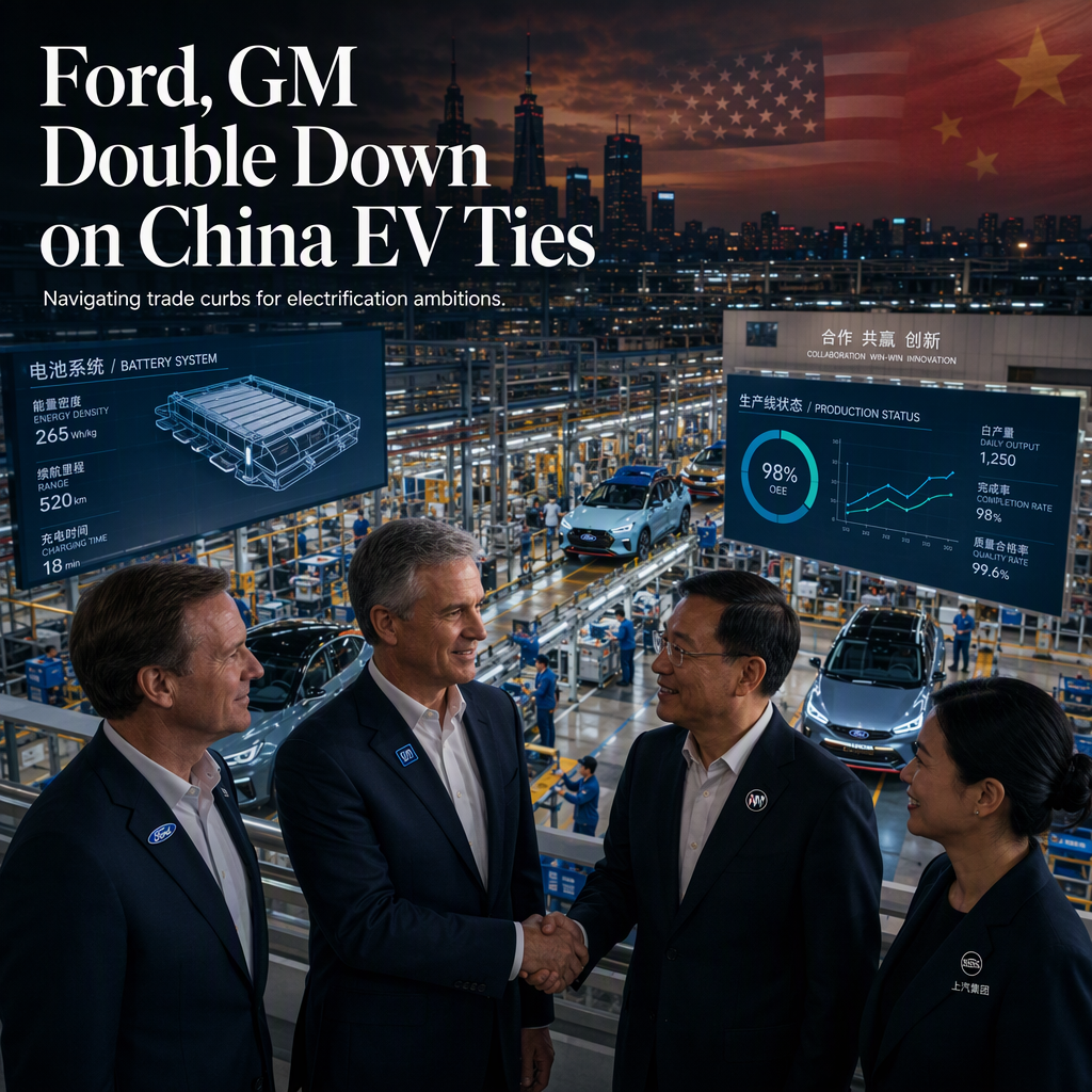Ford and GM Strengthen China EV Partnerships Despite U.S. Trade Curbs