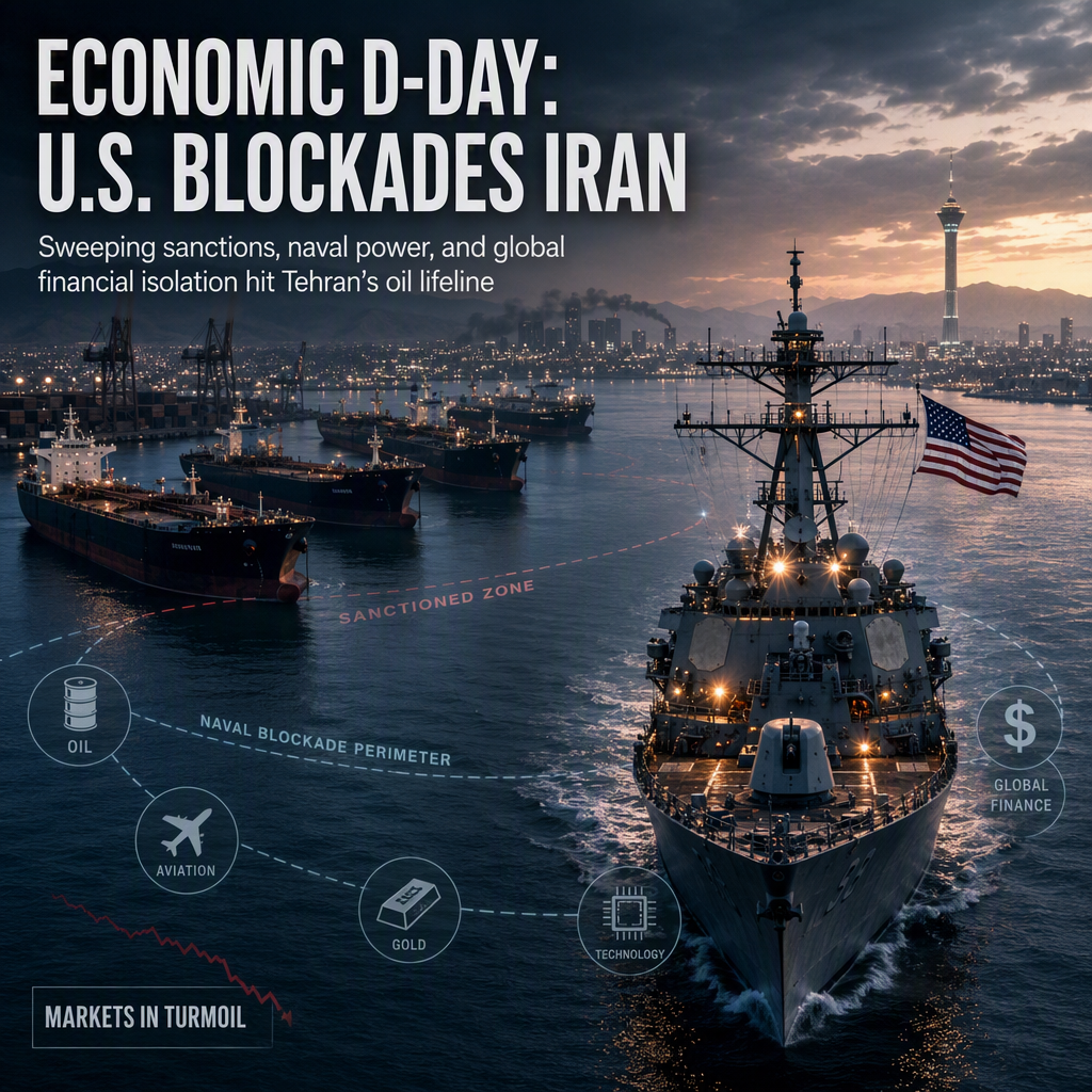 U.S. Launches 'Economic D-Day' to Isolate Iran with Sweeping Sanctions and Naval Blockade