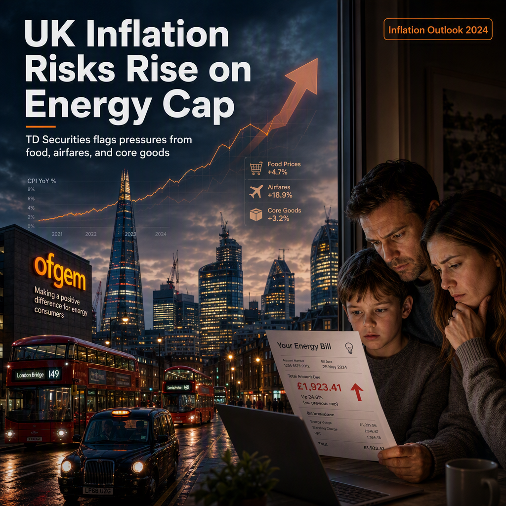 TD Securities Warns of Rising UK Inflation Risks Amid Ofgem Energy Price Cap Adjustment