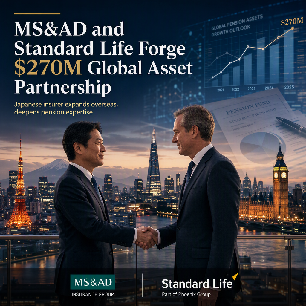 MS&AD Commits $270 Million to Pension Asset Management Partnership with UK's Standard Life