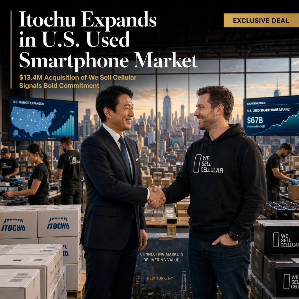 Itochu Fully Acquires We Sell Cellular to Expand in U.S. Used Smartphone Market