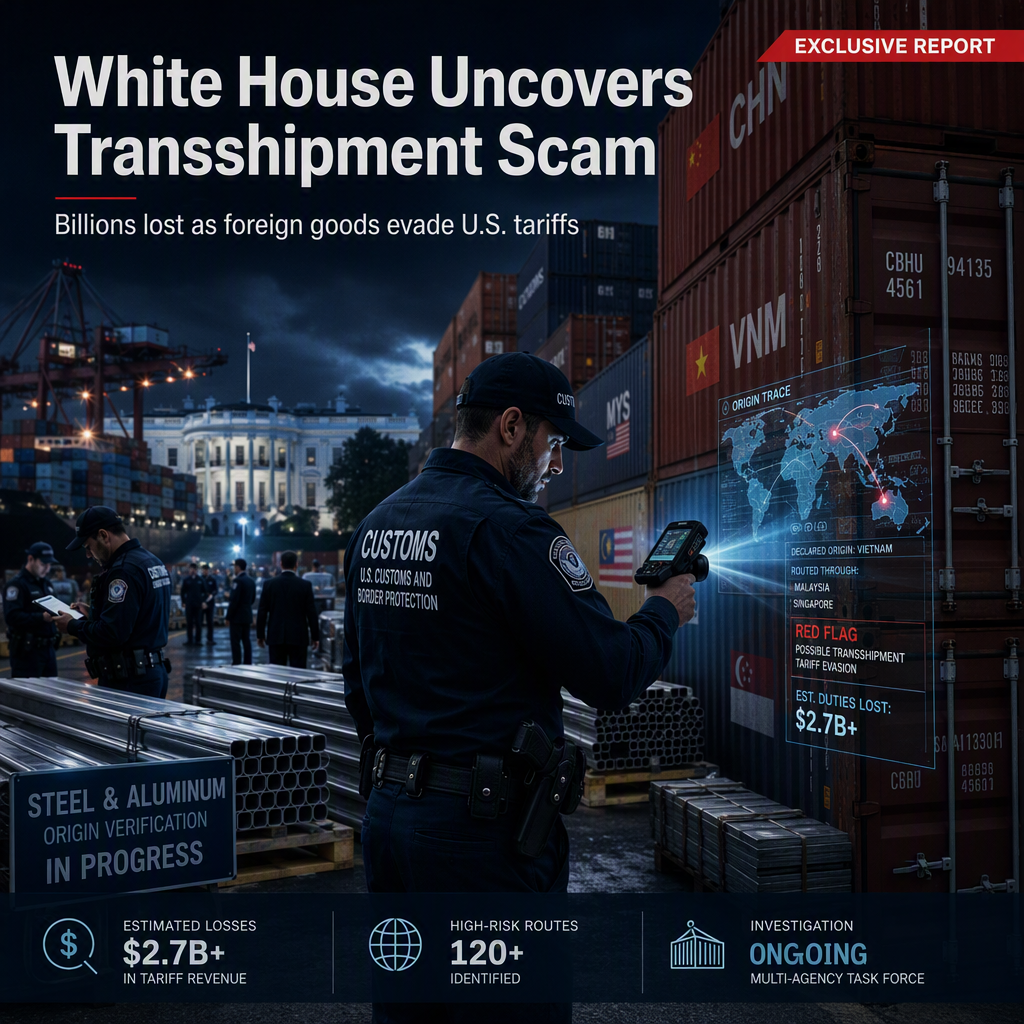 White House Uncovers 'Transshipment Scam' Costing U.S. Billions in Lost Tariff Revenue