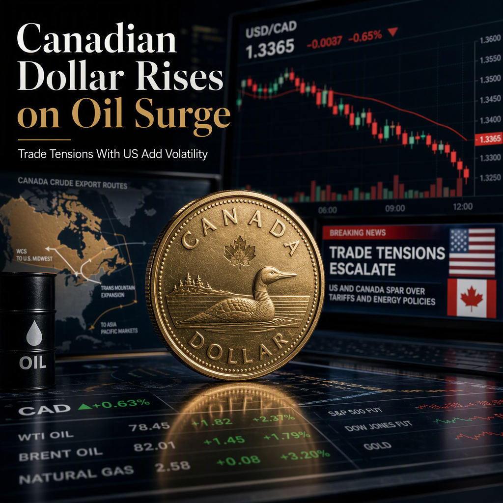 Canadian Dollar Strengthens Amid Rising Oil Prices and US-Canada Trade Tensions