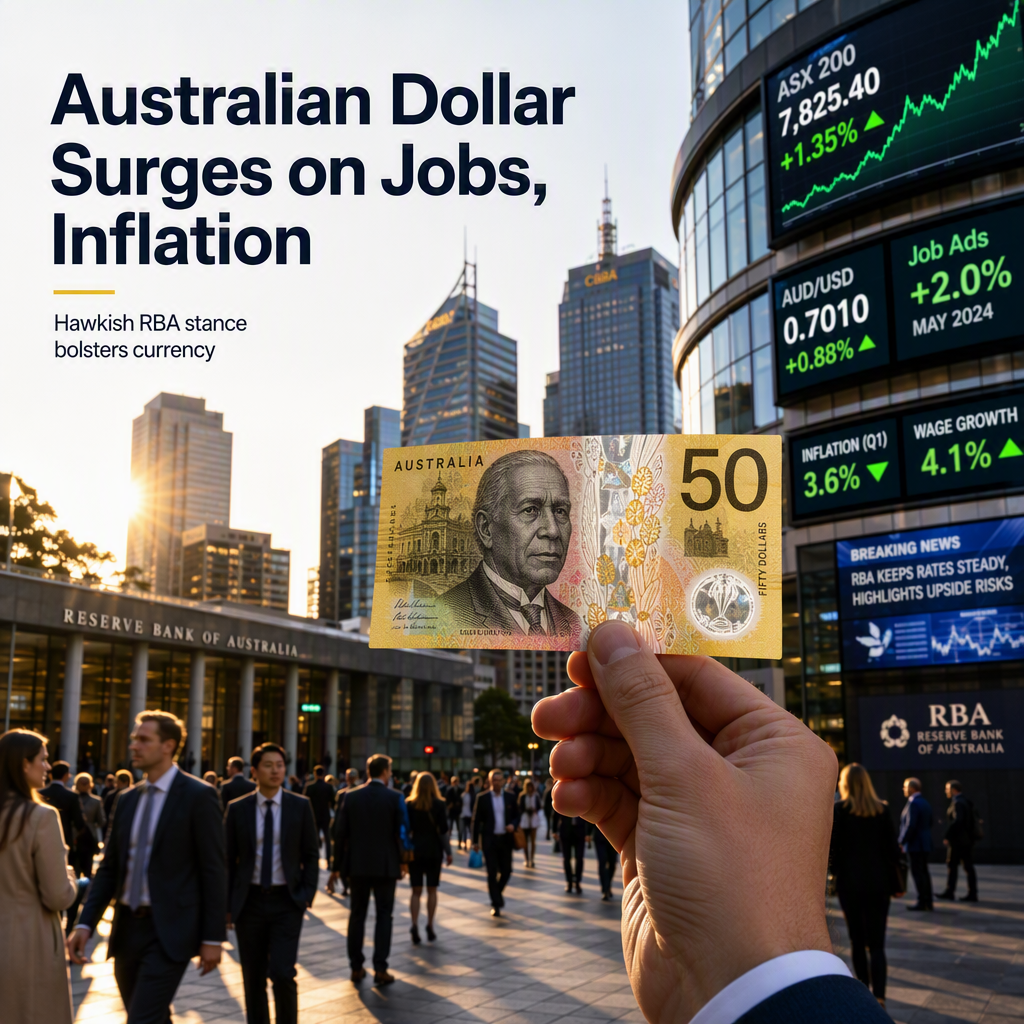 Australian Dollar Rises on Strong Job Ads and Persistent Inflation, Signaling Hawkish RBA Stance