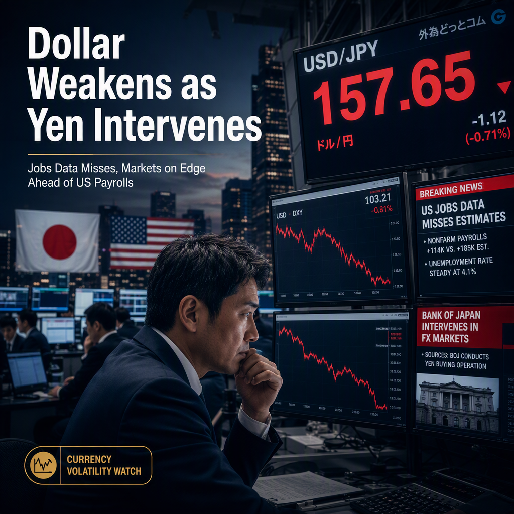 US Dollar Weakens as Soft Jobs Data and Yen Interventions Shift Currency Market Dynamics