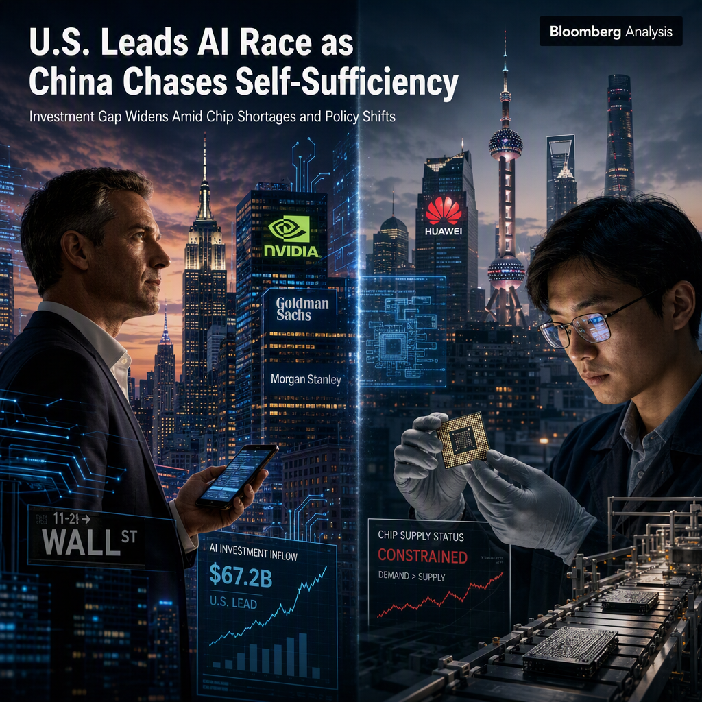 U.S. Outpaces China in AI Investment as Beijing Prioritizes Self-Sufficiency Amid Chip Shortages