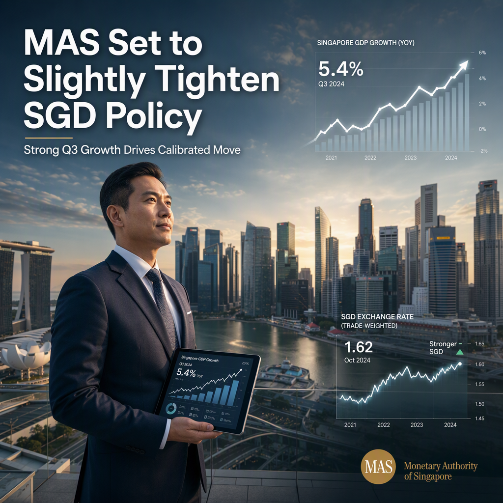 DBS Expects MAS to Slightly Tighten SGD Policy Slope Amid Strong Q3 2026 Growth
