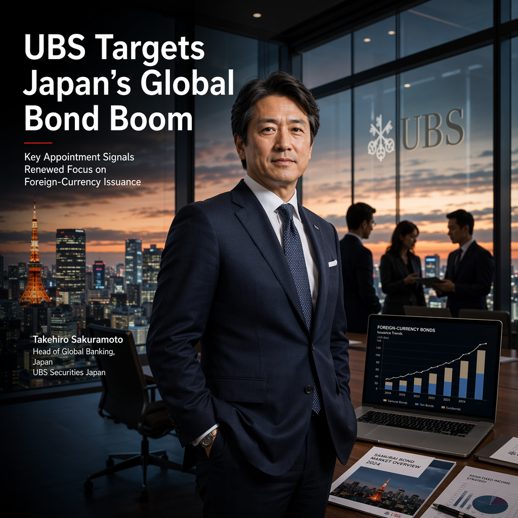 UBS Strengthens Japan Debt Underwriting with Key Appointment Amid Rising Foreign-Currency Issuance