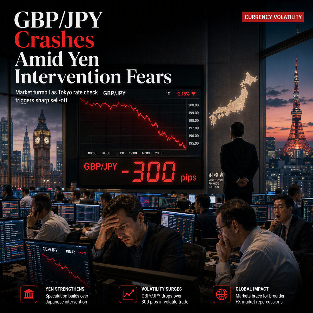 GBP/JPY Plummets Over 300 Pips Amid Japanese Intervention Speculation