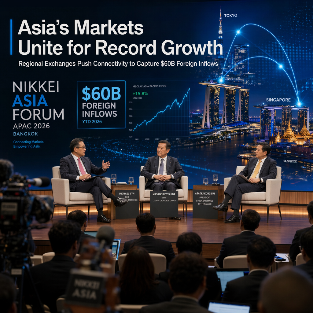 Asian Stock Exchange Leaders Urge Greater Regional Connectivity to Capture Record Capital Inflows