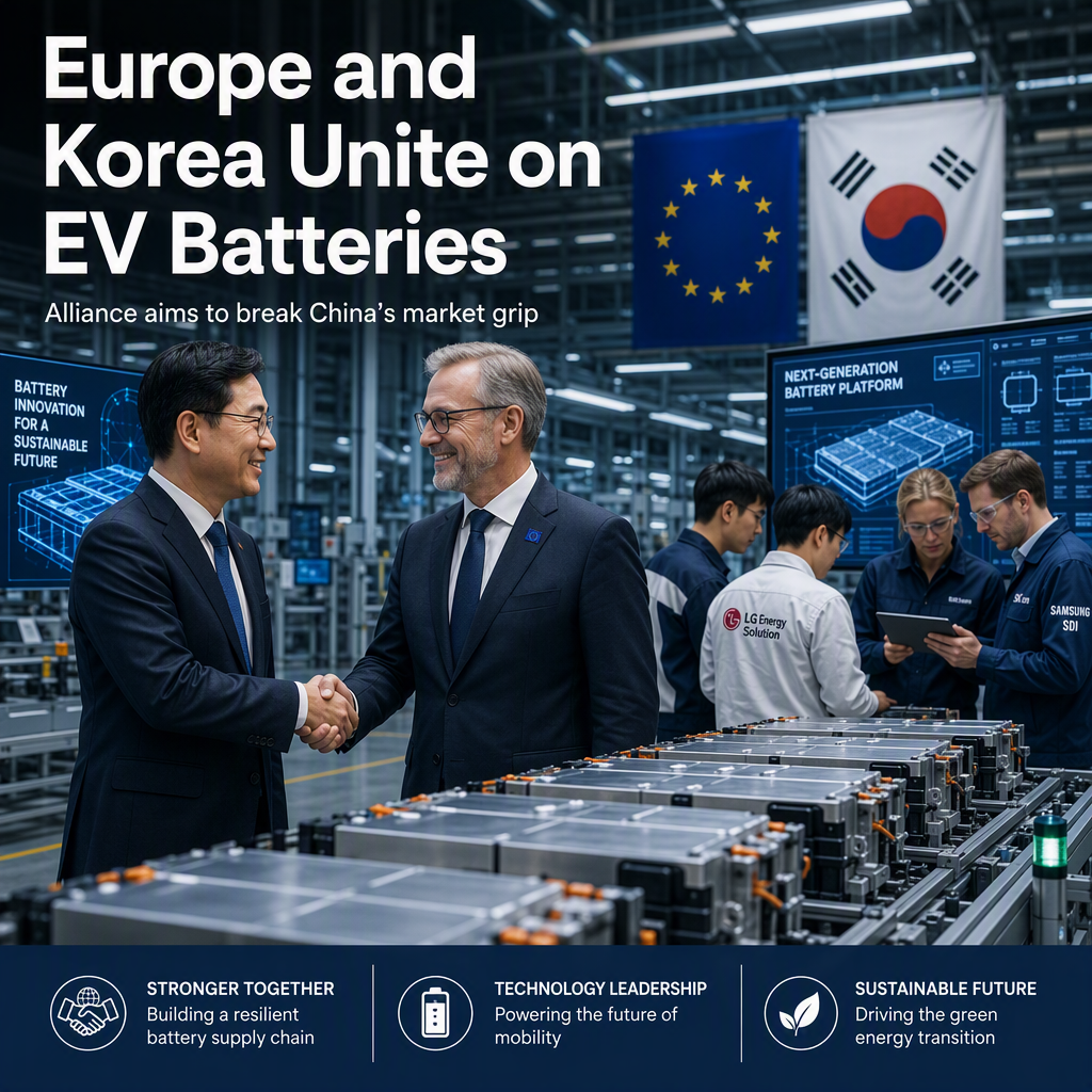 Experts Urge EU-South Korea Battery Alliance to Counter China’s Market Dominance