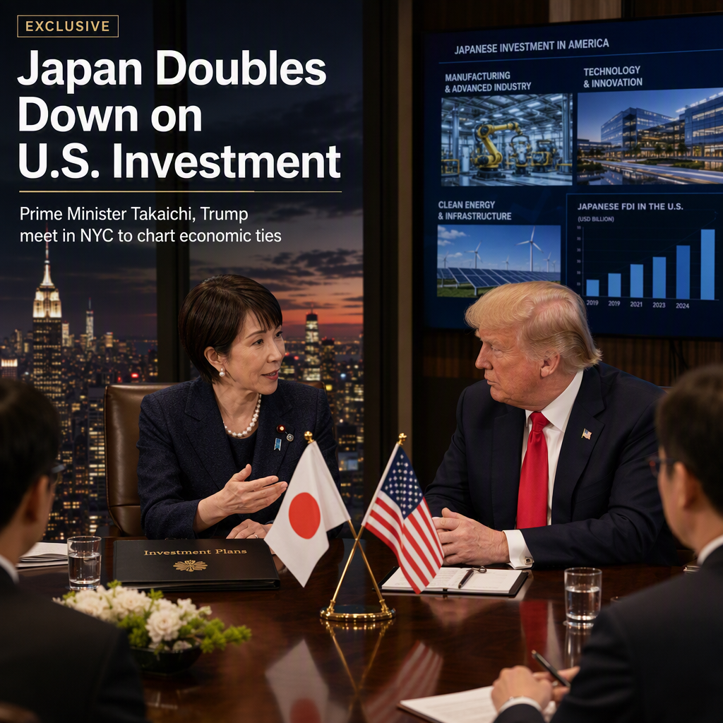 Japan's Prime Minister Takaichi to Highlight Major U.S. Investments in Meeting with Trump