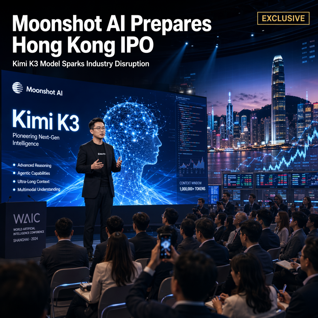 Moonshot AI Eyes Hong Kong IPO Amid Kimi K3 Model's Disruptive Surge