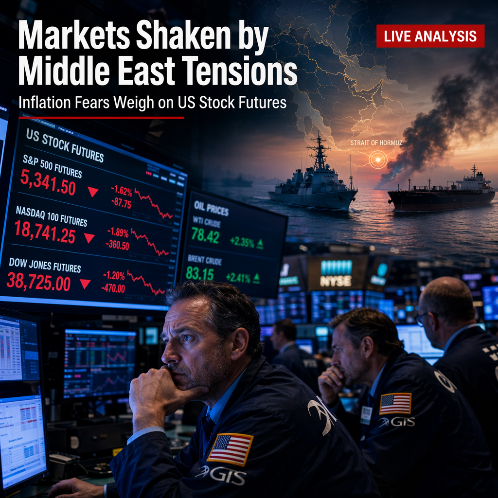 US Stock Futures Dip as Middle East Tensions and Inflation Concerns Weigh on Markets