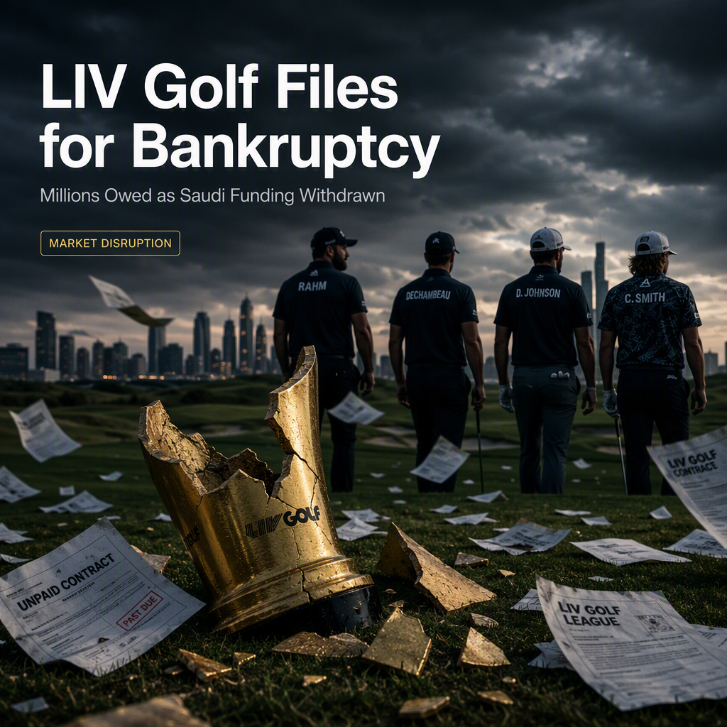 LIV Golf Files for Bankruptcy After Saudi Fund Withdrawal, Players Owed Millions