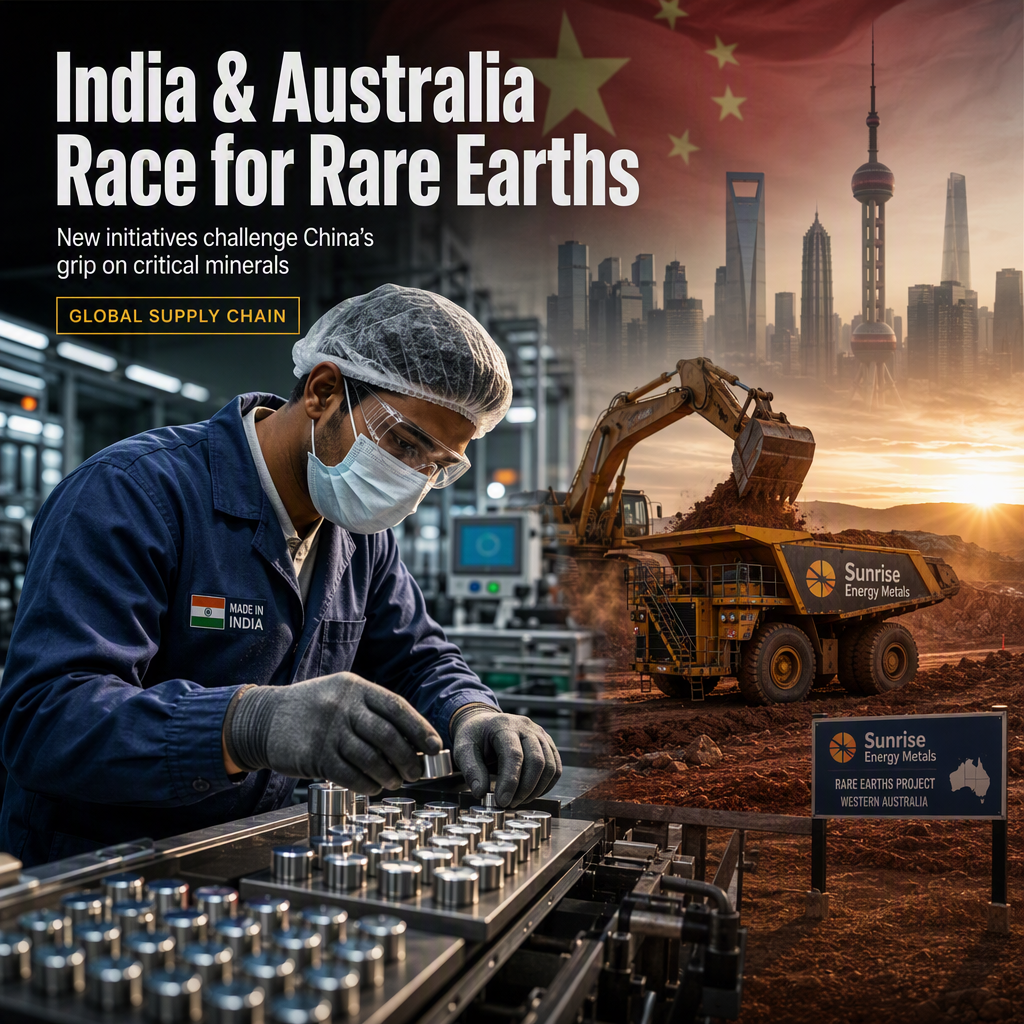 India and Australia Advance Rare Earth Initiatives Amid Rising Chinese Export Controls