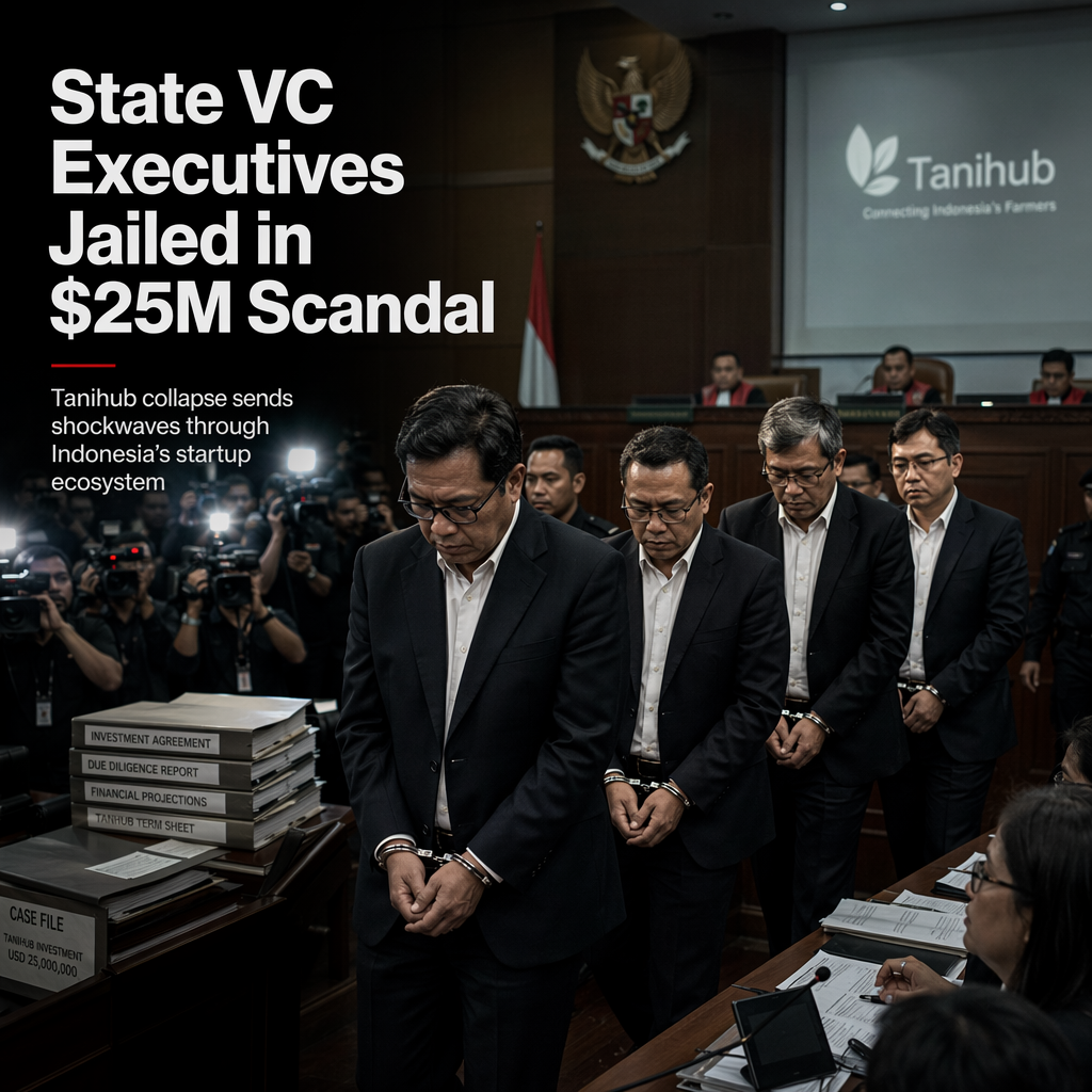 Indonesian State VC Executives Jailed for $25 Million Startup Investment Scandal