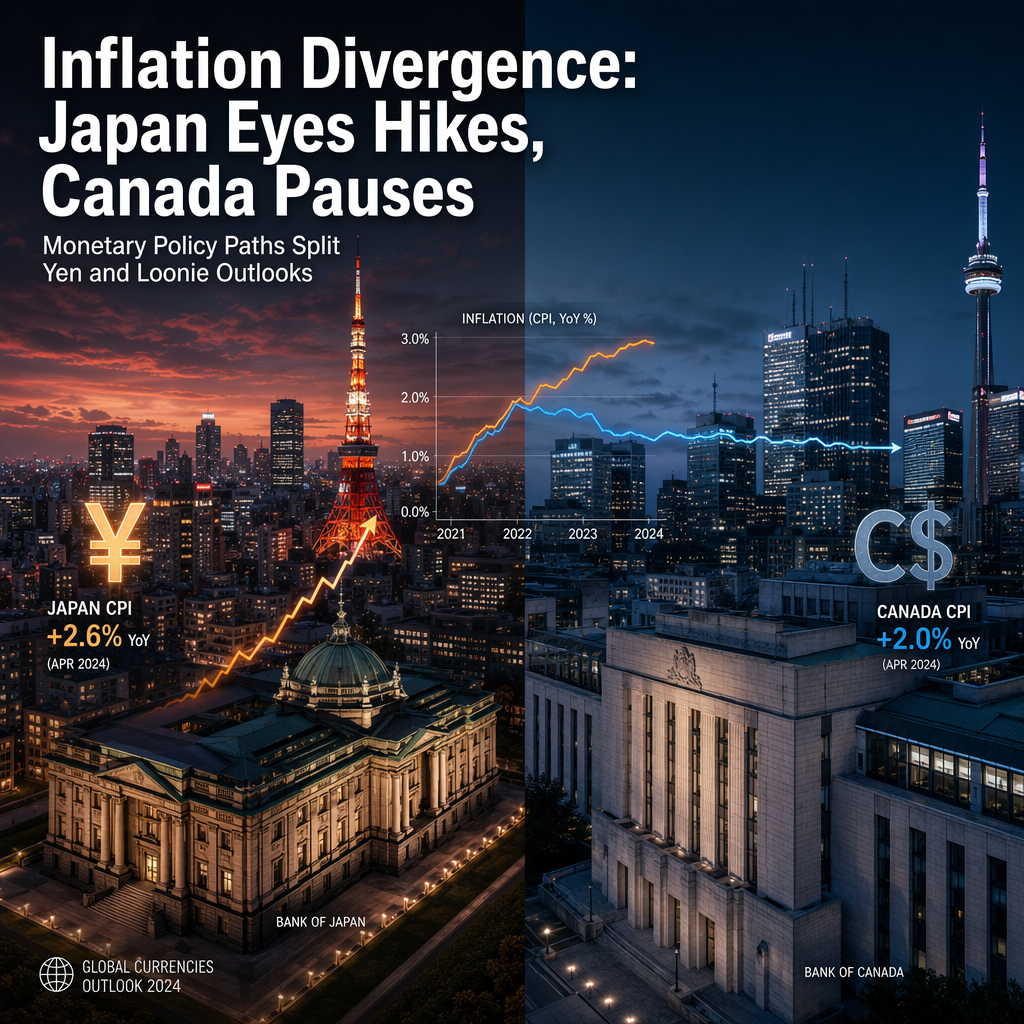Diverging Inflation Paths Shape Central Bank Expectations for Japan and Canada