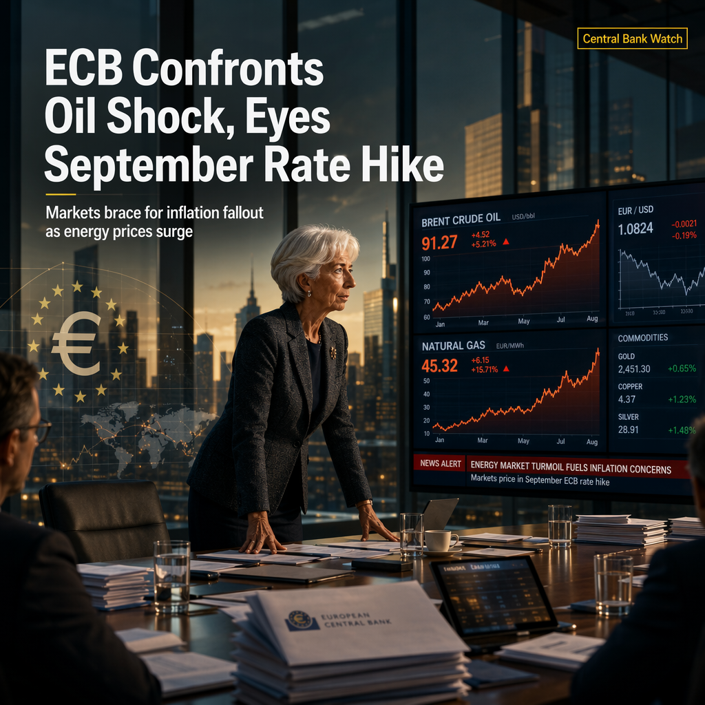 ECB Faces Oil Price Surge as Markets Price In September Rate Hike Amid Inflation Concerns