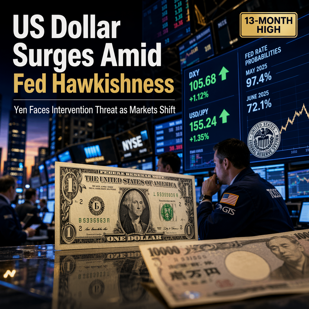 US Dollar Strengthens on Hawkish Fed Signals and Safe-Haven Demand; Yen Faces Intervention Risk