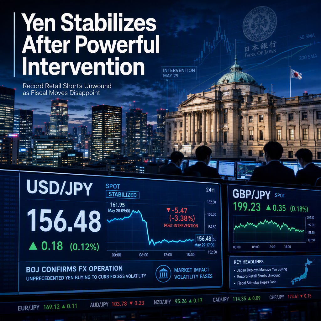 Japanese Yen Stabilizes Post-Intervention Amid Record Retail Positioning and Fiscal Measures