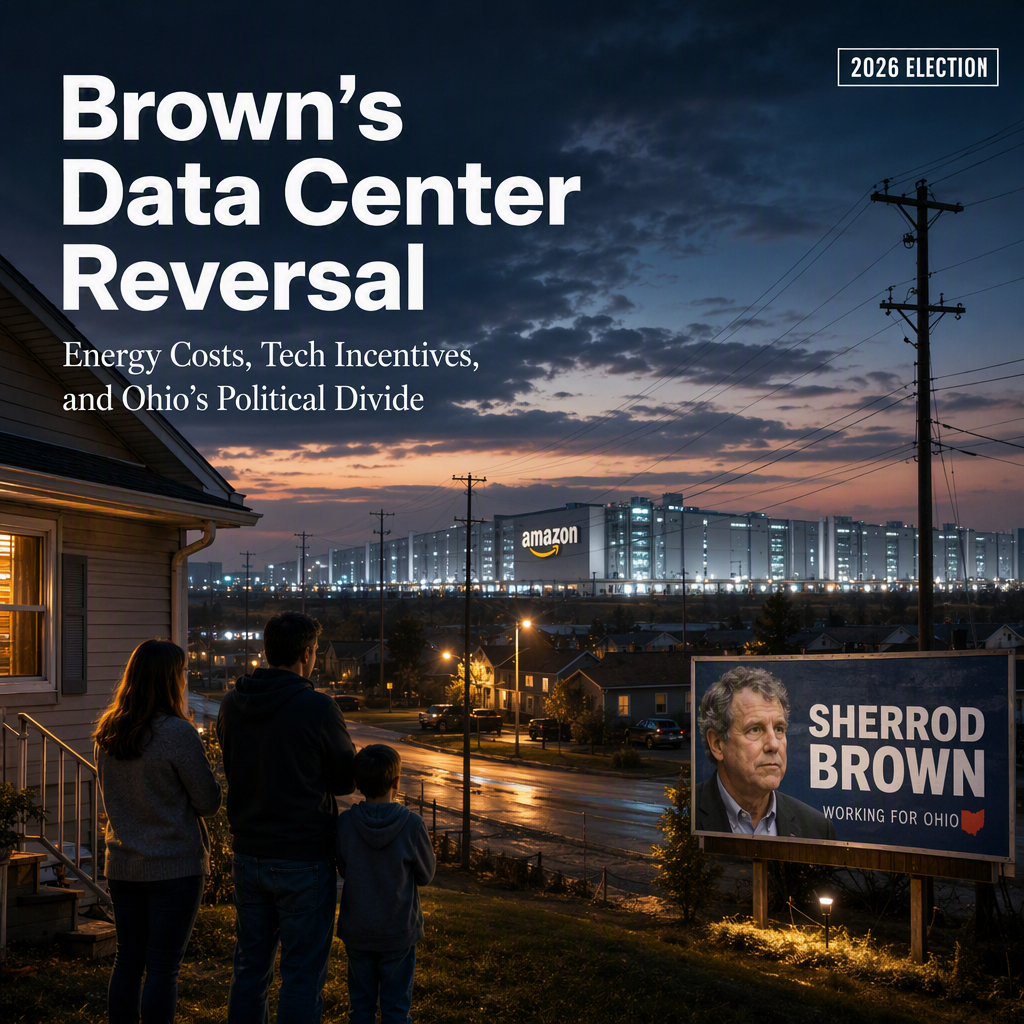 Senate Candidate Sherrod Brown Reverses Stance on Amazon Data Centers Amid Utility Cost Debate
