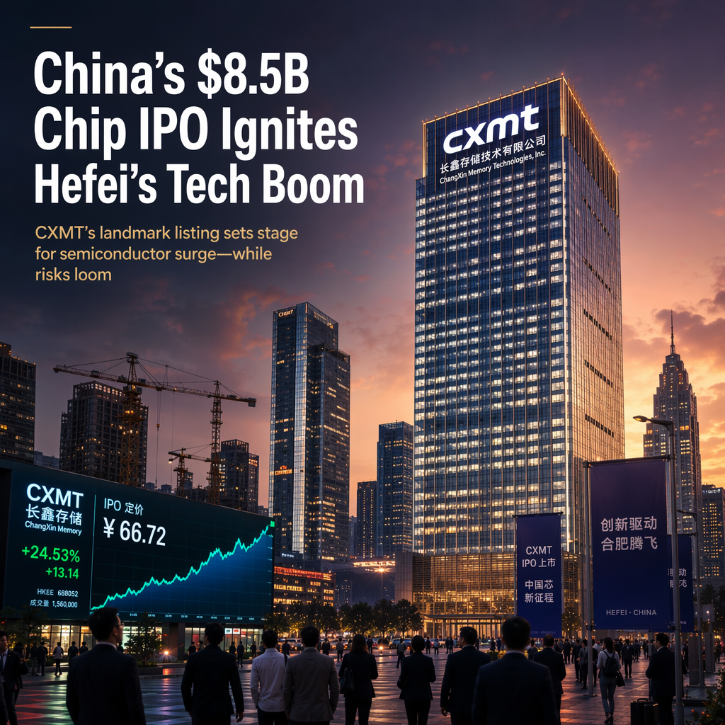 CXMT's $8.5 Billion IPO in Hefei Signals China’s Local Tech Investment Boom