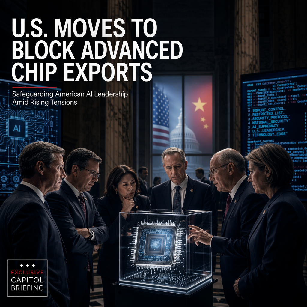 U.S. Lawmakers Advance Legislation to Restrict Advanced Chip Exports to China, Bolster American AI Leadership