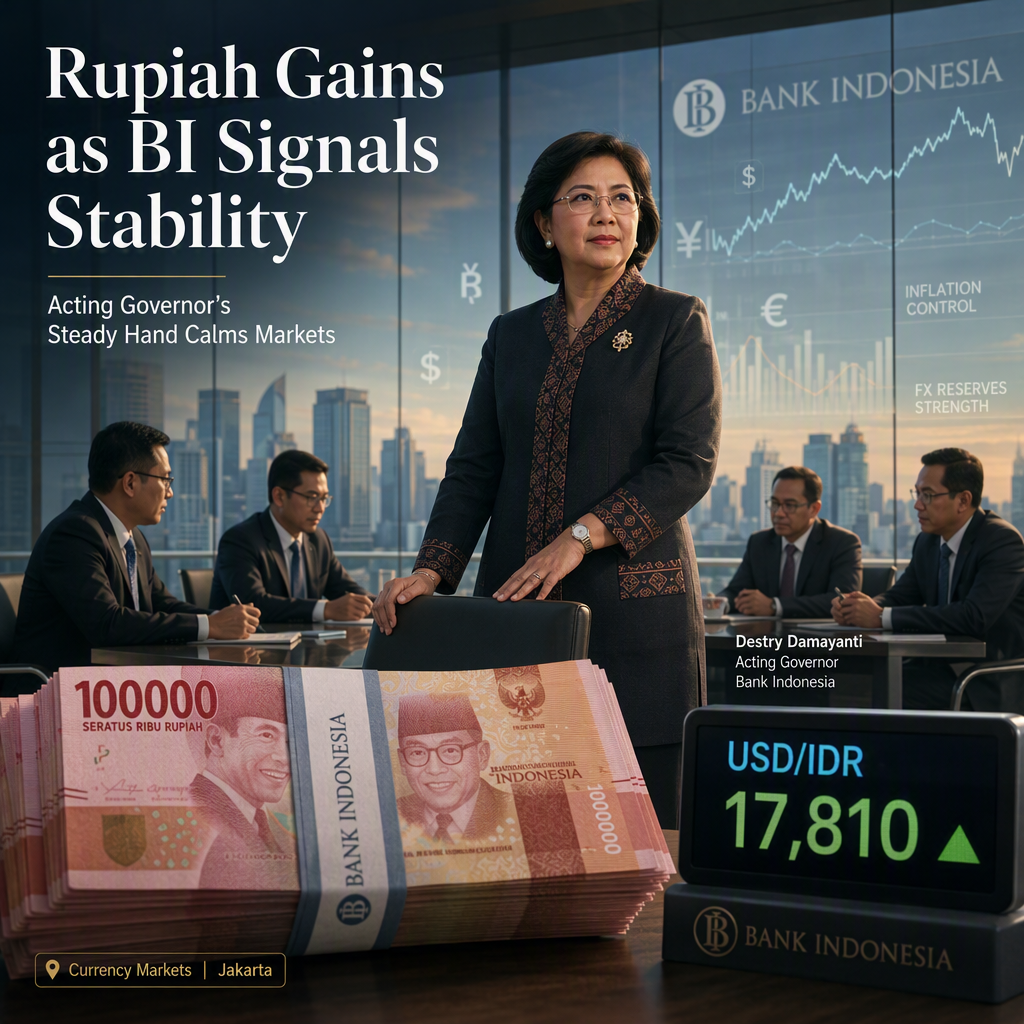 Indonesian Rupiah Strengthens as Bank Indonesia Prioritizes Currency Stability Under New Acting Governor