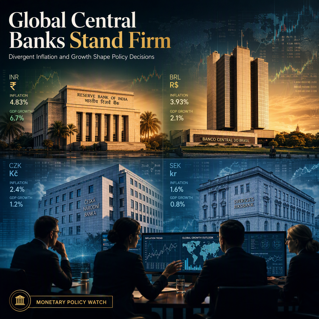 Global Central Banks Hold Rates Amid Divergent Inflation and Growth Dynamics