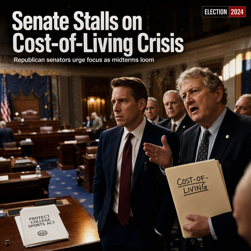 Republican Senators Express Concern Over Inaction on Cost-of-Living Ahead of Midterms