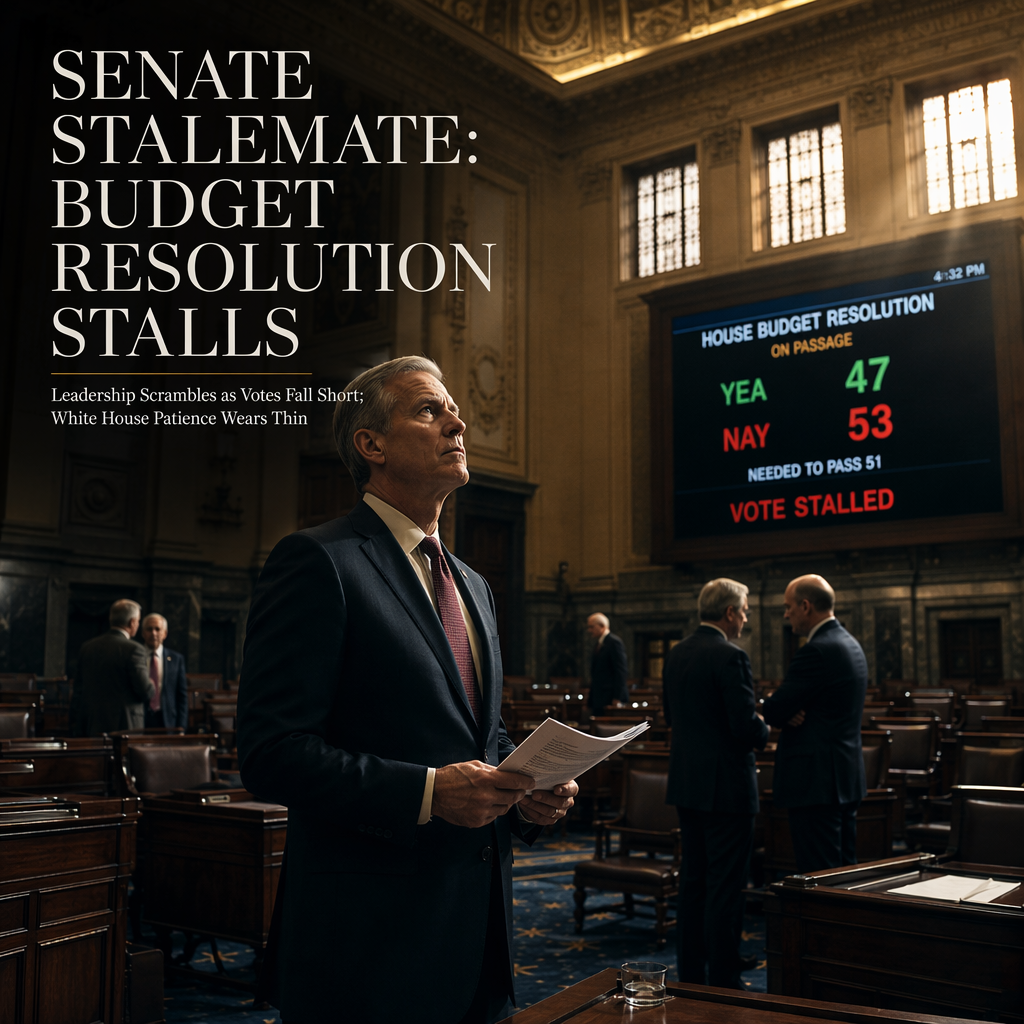 Senate Lacks Votes for $95 Billion House Budget Resolution Amid GOP Messaging Struggles