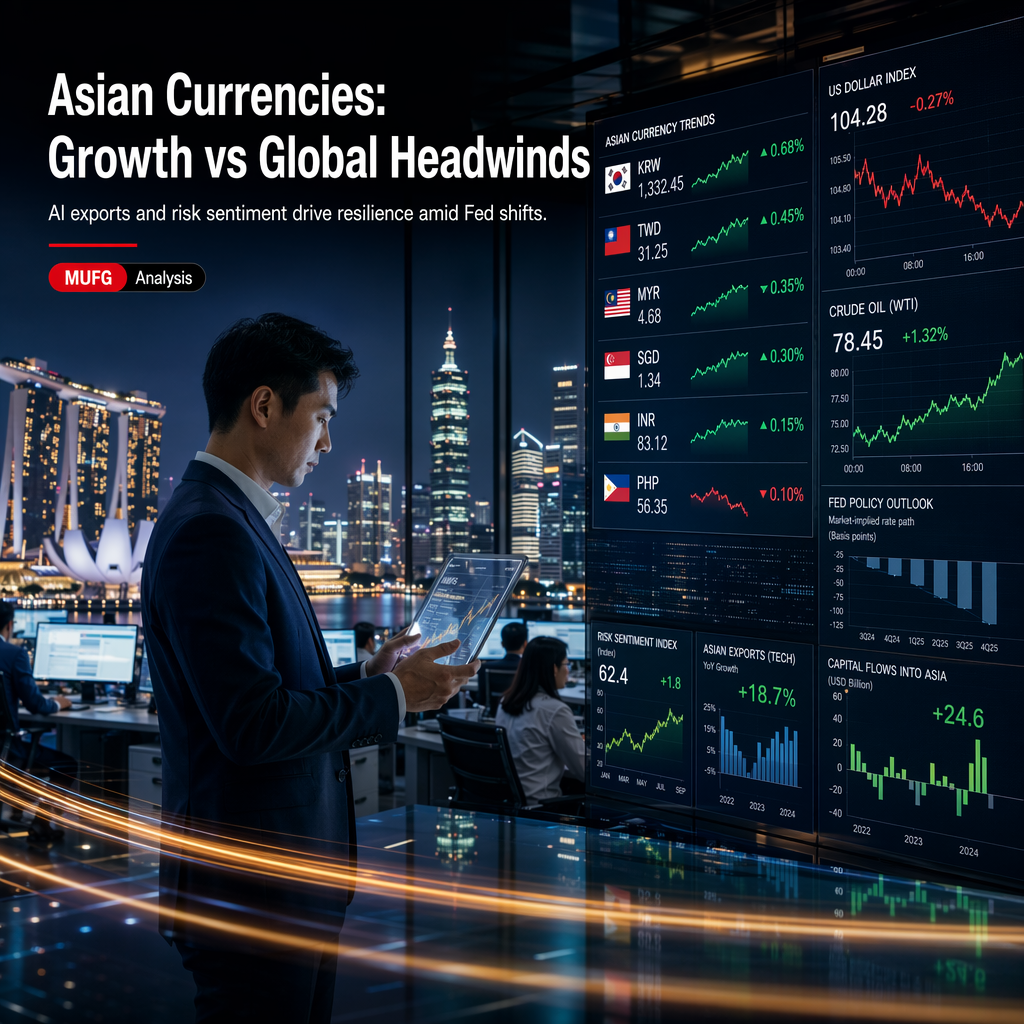 MUFG: Asian Currencies Poised for Growth Support Amid Fed Policy Shifts and Oil Price Dynamics