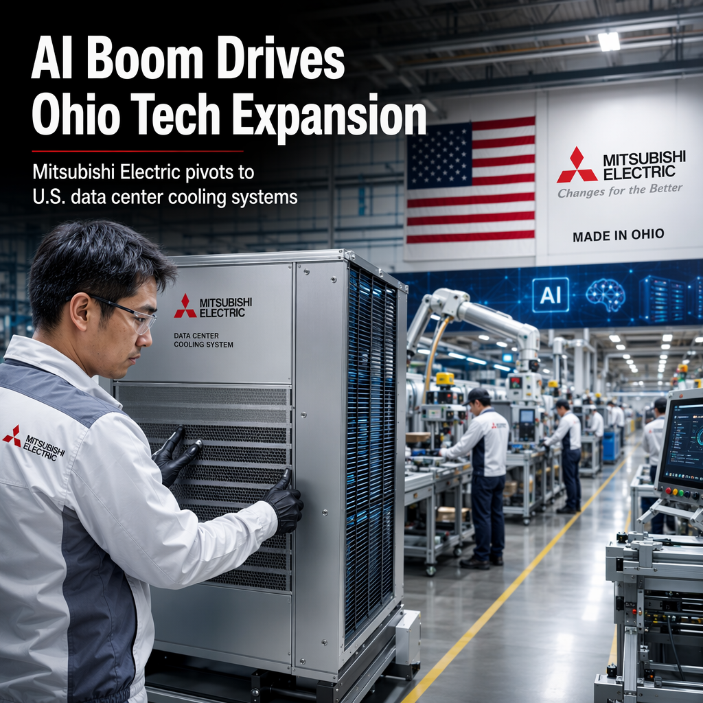 Mitsubishi Electric to Manufacture Data Center Cooling Systems in Ohio Amid AI Infrastructure Boom