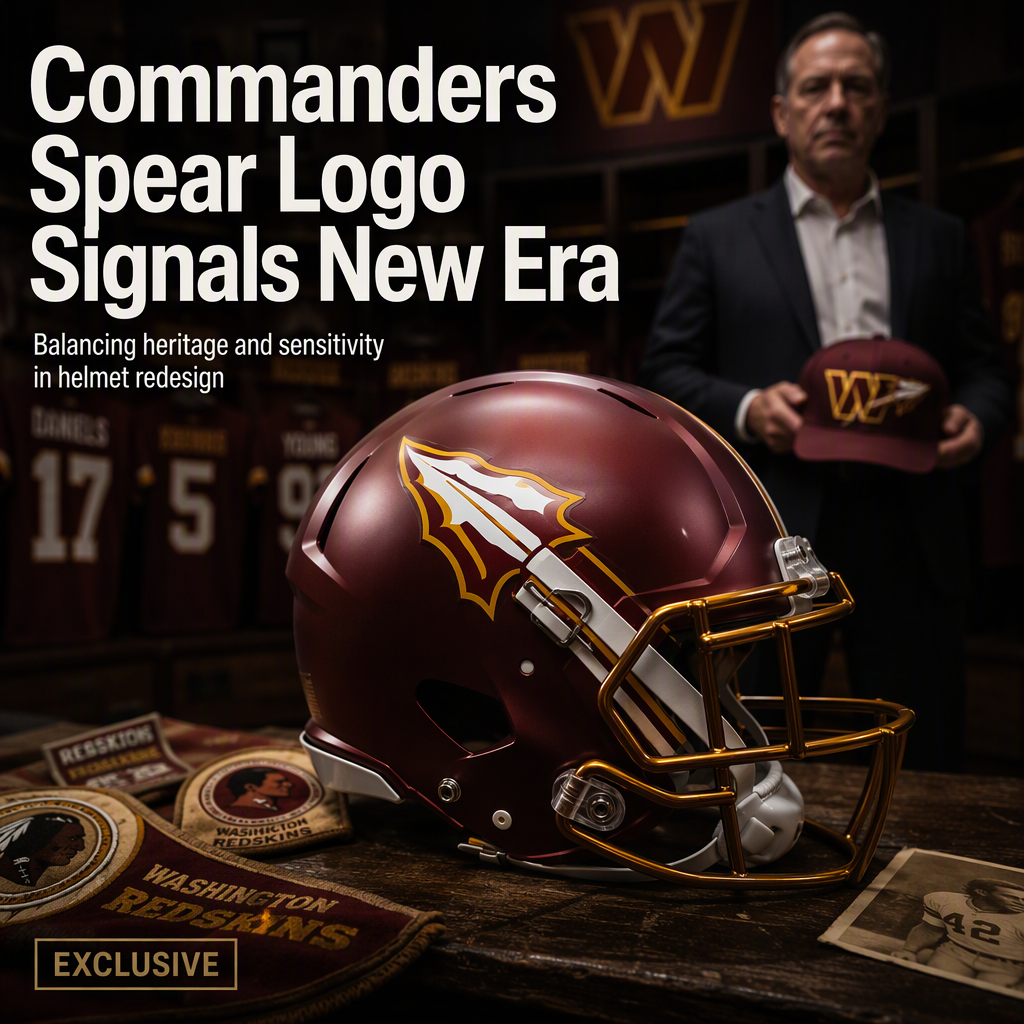Washington Commanders Plan Helmet Logo Change, Nodding to Redskins Era with Spear Design