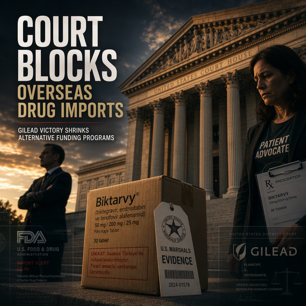U.S. Court Upholds Gilead's Lawsuit, Restricts Overseas Drug Imports by Alternative Funding Programs