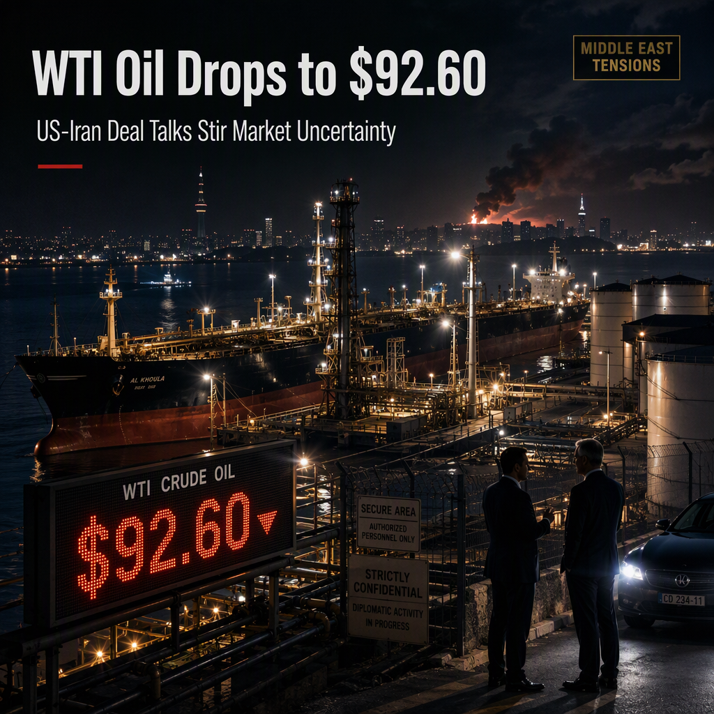 WTI Oil Falls to $92.60 Amid US-Iran Deal Talks and Middle East Tensions