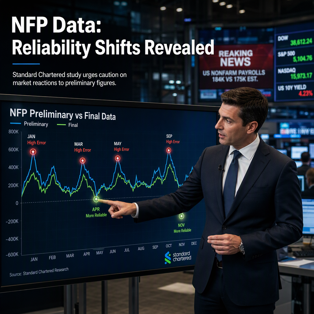 Standard Chartered Highlights Reliability Variations in US Nonfarm Payrolls Data